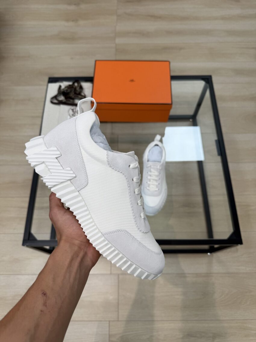 Hermes bouncing sneakers - White