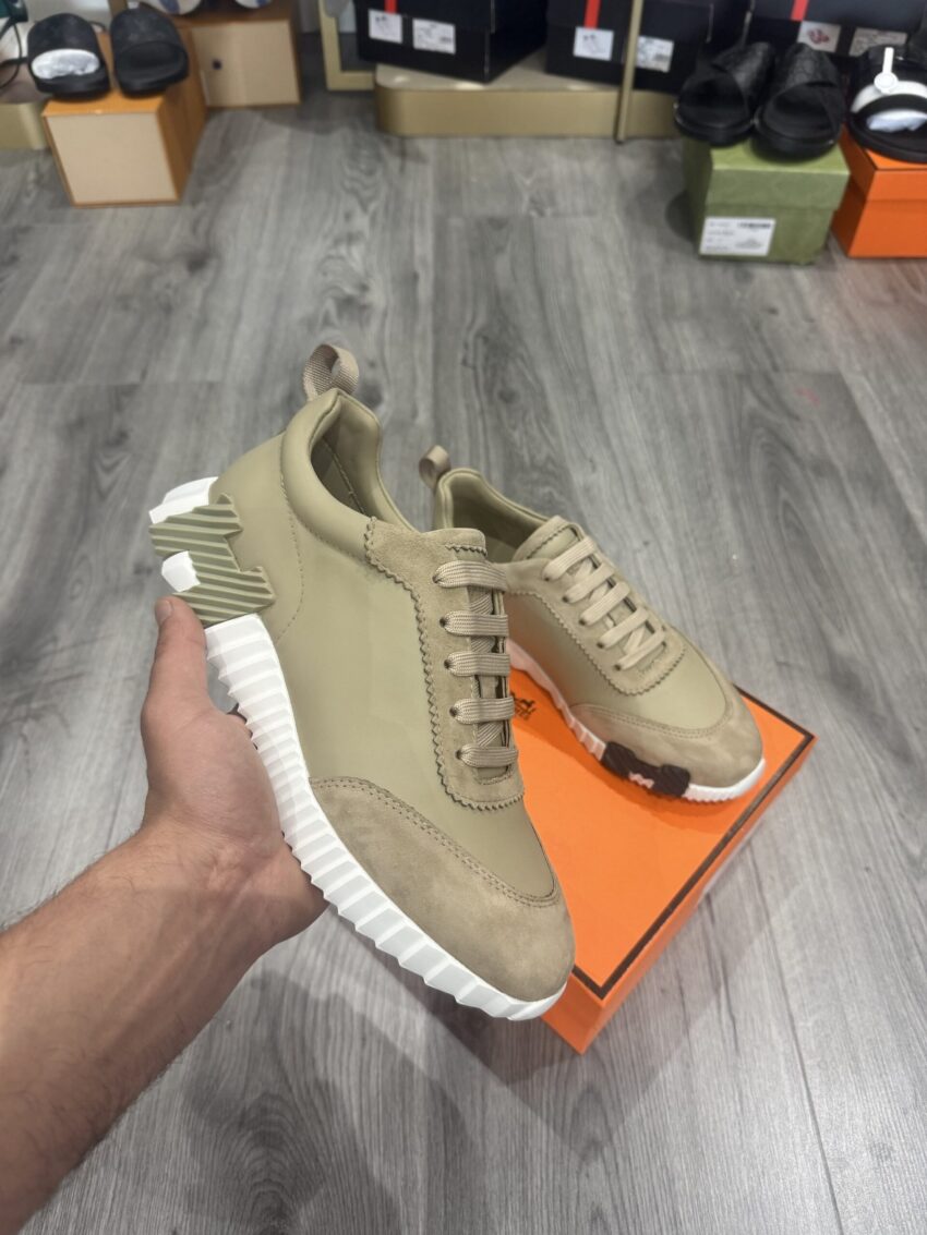 Hermes bounce sneakers crème