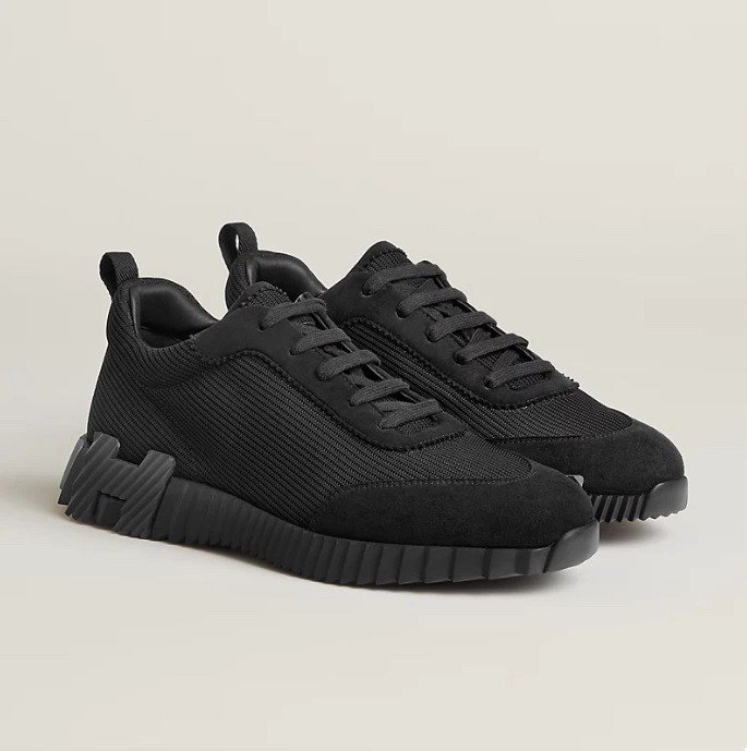 Hermes bounce sneakers -  black on black