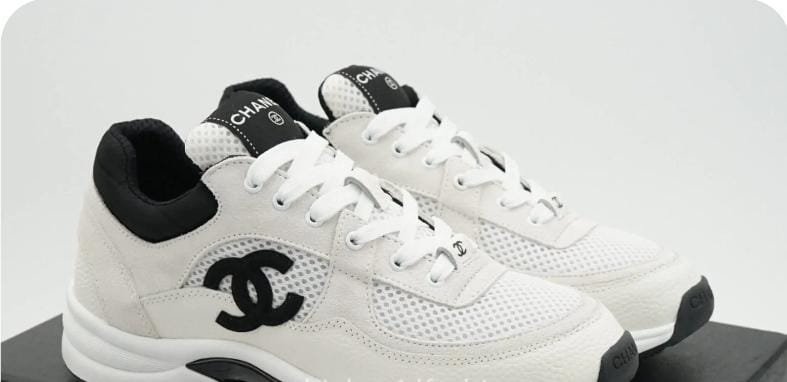 Chanel sneakers - white black