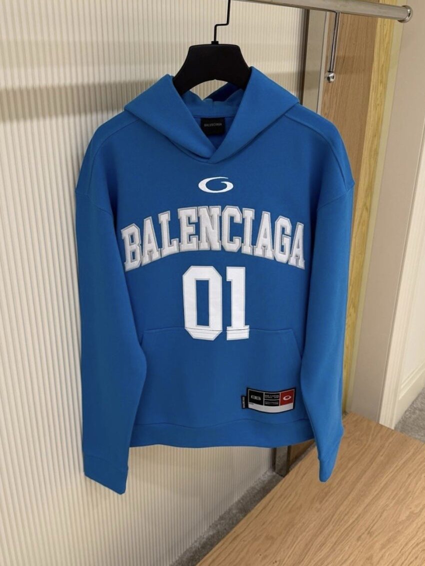 Balenciaga Hoodie - Bleu