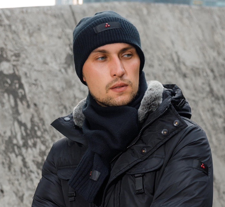 Peuterey  sjaal muts black