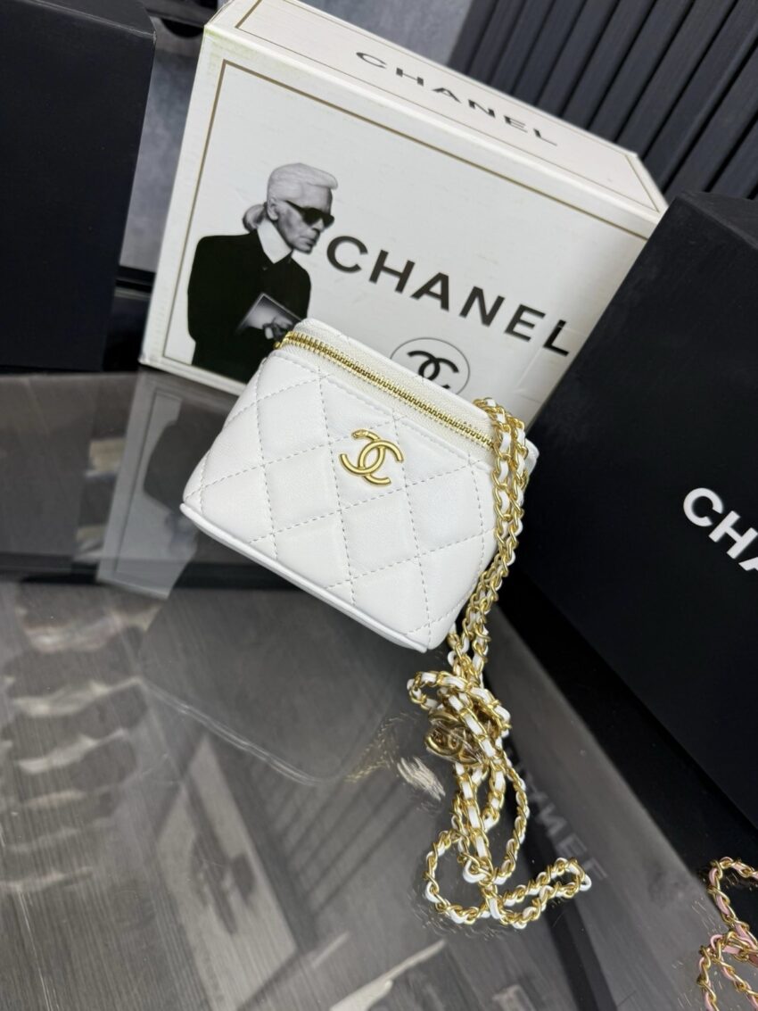Chanel Vanity Bag | White