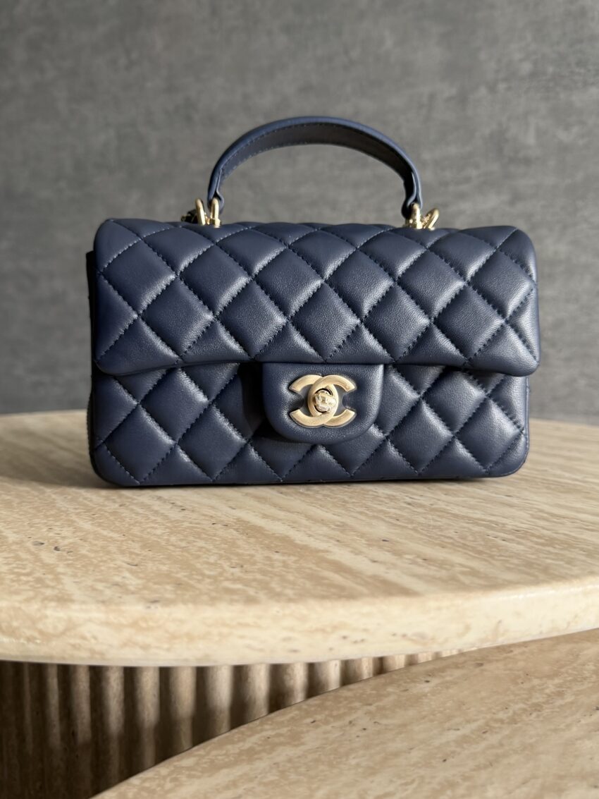 Chanel Medium Flap Bag- Dark Blue