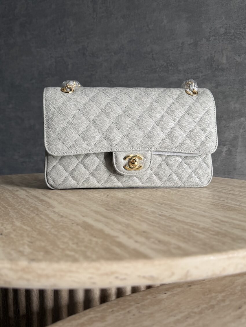 Chanel Medium Flap Bag- Light Grey