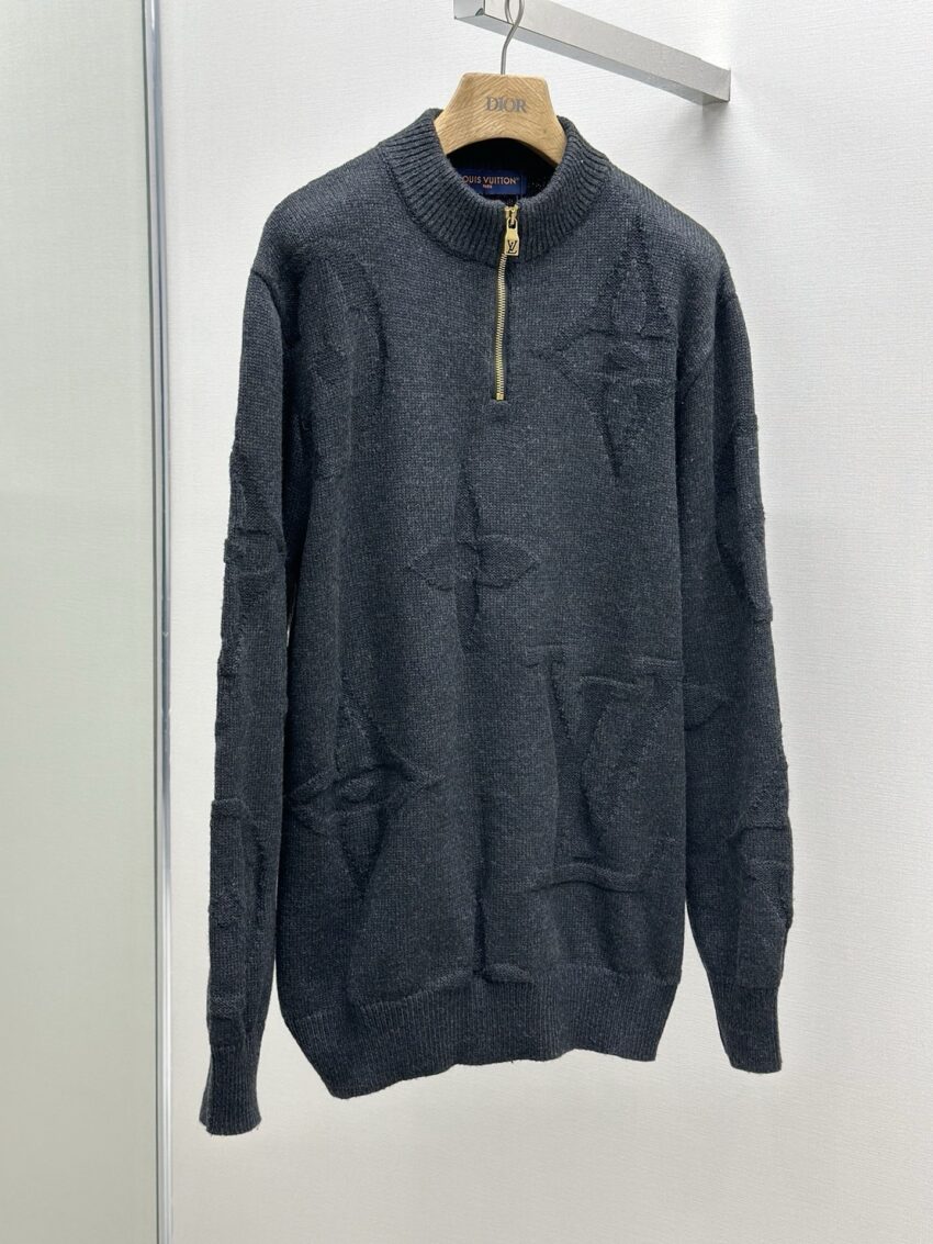 Louis Vuitton quarter zip sweater - Grey