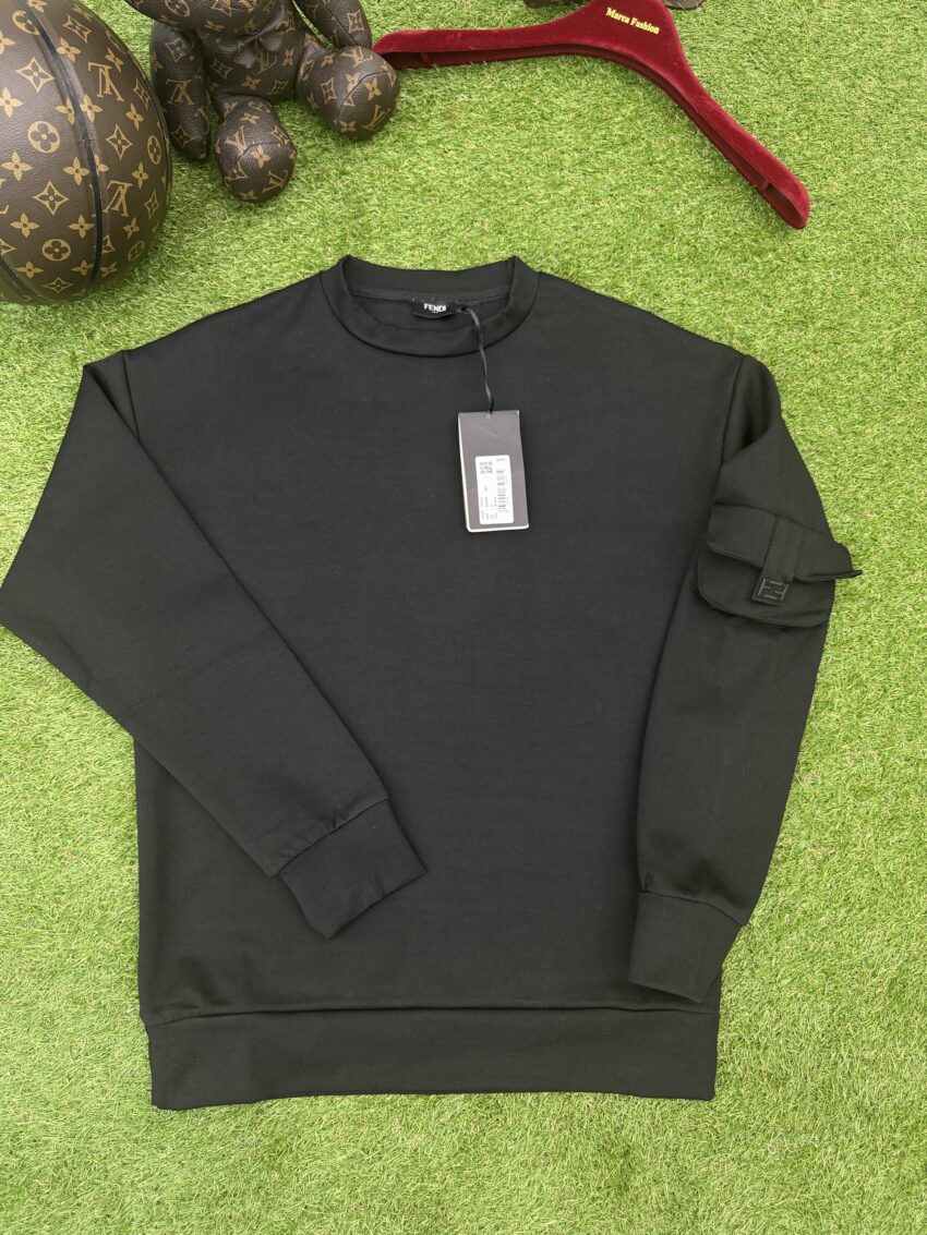 Fendi Sweater Arm Pocket - Black