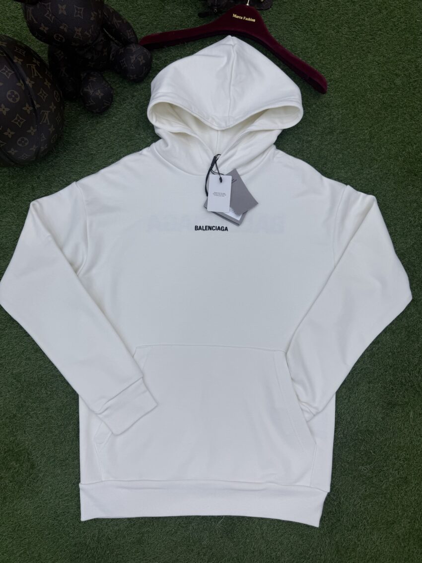 Balenciaga Cotton Hoodie - White