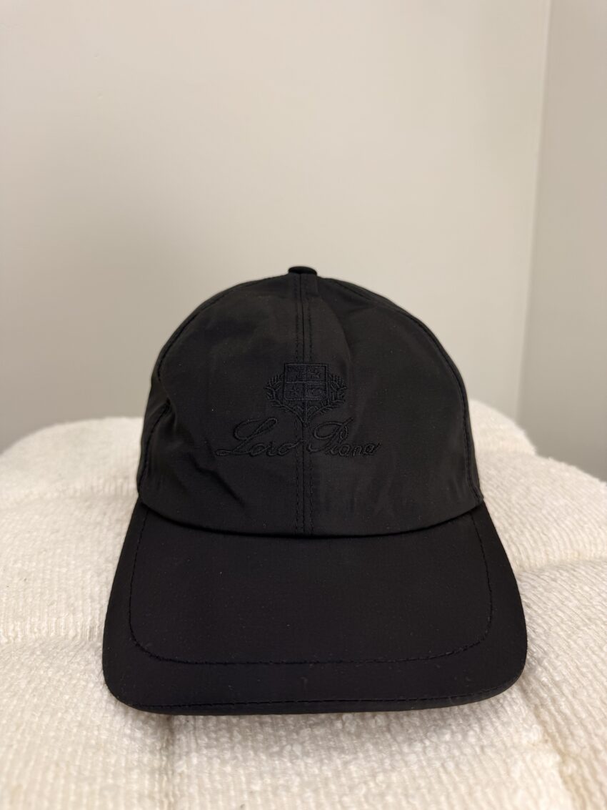 Loro Piana Baseball Cap Microfibre - Storm System - Black