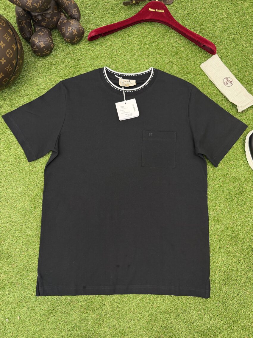 Hermes Pocket T-shirt - Black