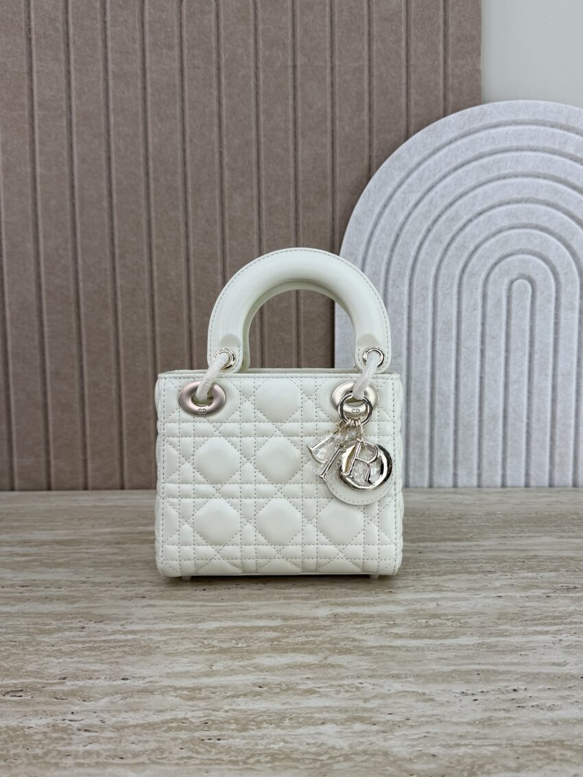 Mini Lady Dior- White